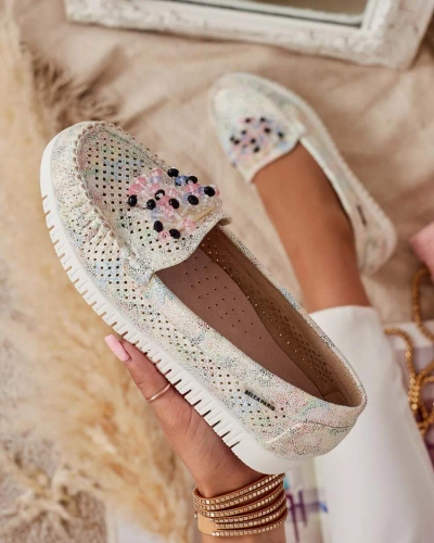 Royalfashion Naiste helmestest aetud mokassinid Namis