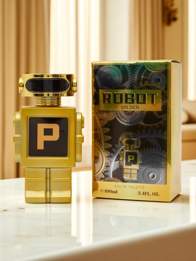 Inspired Perfumed Water for Men Golden Robot