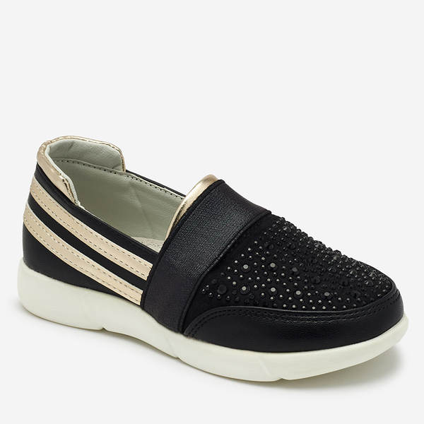 Mustad laste slip-on tossud - on Ciarala - Jalatsid