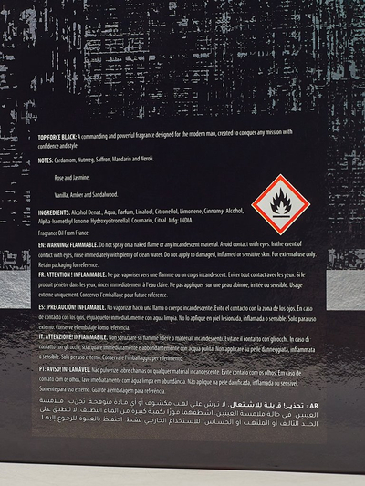 Inspired eau de parfum for men Top Force Black