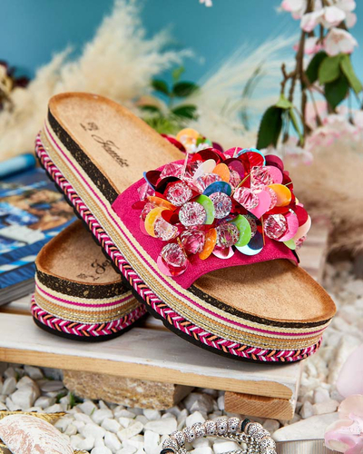Royalfashion Naiste Loassa strassiga flip-flops