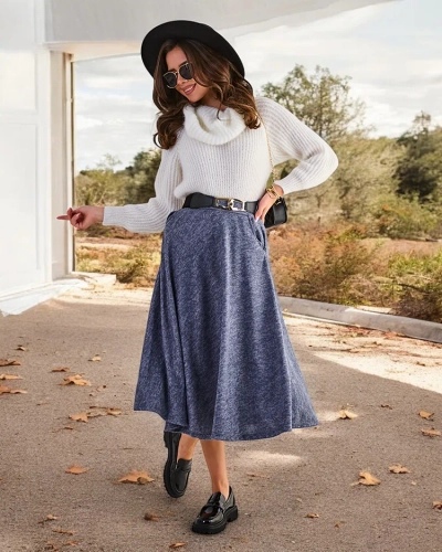 Royalfashion Women's midi skirt