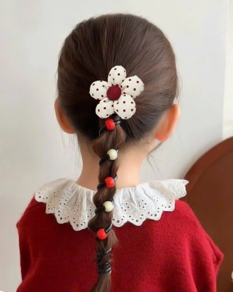 Royalfashion Juuksekumm spiraal väikese lillega Blossom Coil