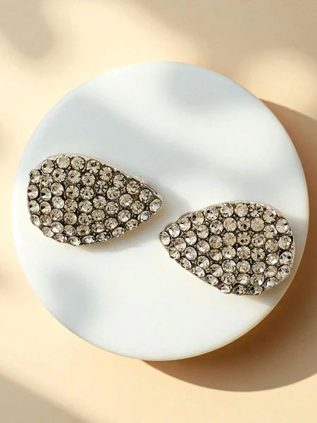 Royalfashion Naiste klõpskinnitusega kõrvarõngad tsirkoonkividega