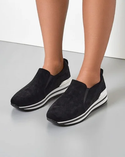 Royalfashion Women's eco-suede flats Rabbite