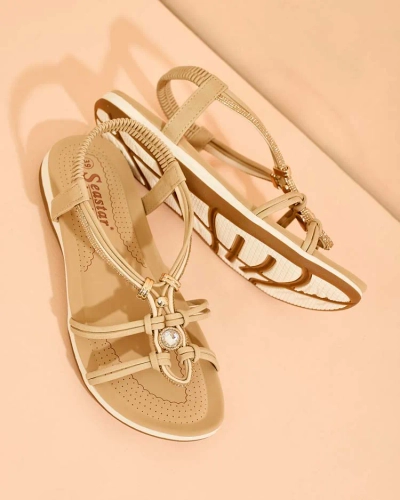 Royalfashion Women's zirconia sandals Solin