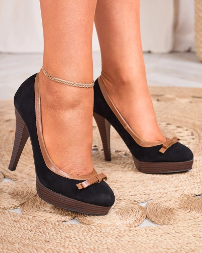 Черные женские туфли на высокой шпильке Zistin- Footwear