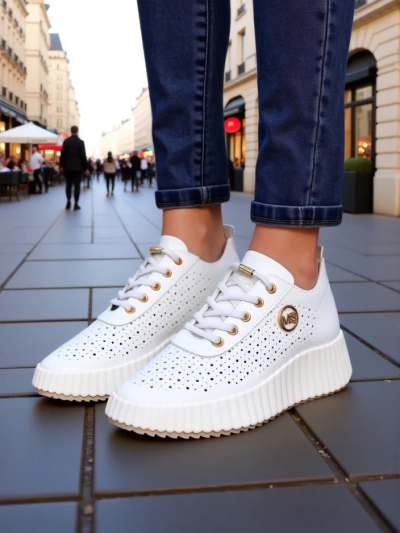 Royalfashion Naiste perforatsiooniga sportlikud sneaks Jovenes
