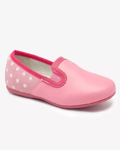 Roosad tüdrukute ökonahast hernemustriga poolkingad Rellme- Footwear
