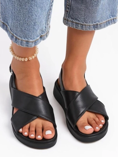 Royalfashion Women's Riva Star Chunky Sole Sandals