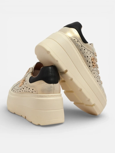 Atelle Women's Openwork Sports Sneakers Made of Natural Leather