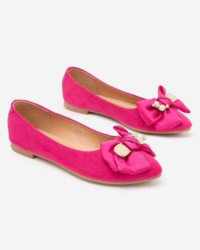 Royalfashion Women's ballerinas pointed toe with bow Retripo