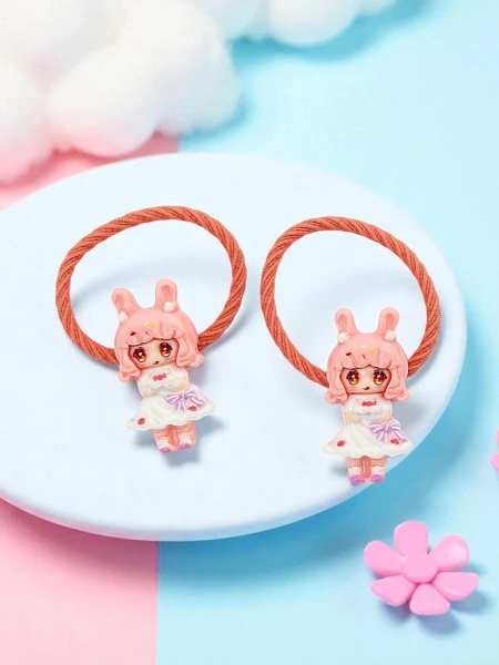 Резинки для волос Bambina Rosetta с кукольным мотивом