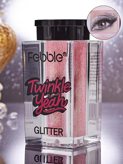 Блестки для лица и тела "Twinkle Yeah" светло-розового цвета