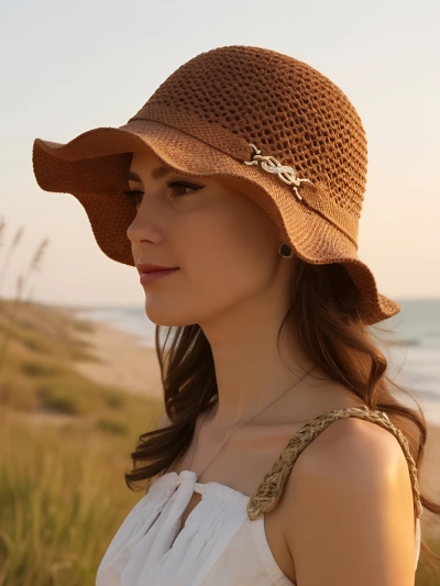 Royalfashion Naiste laiade servadega müts Wave Breeze