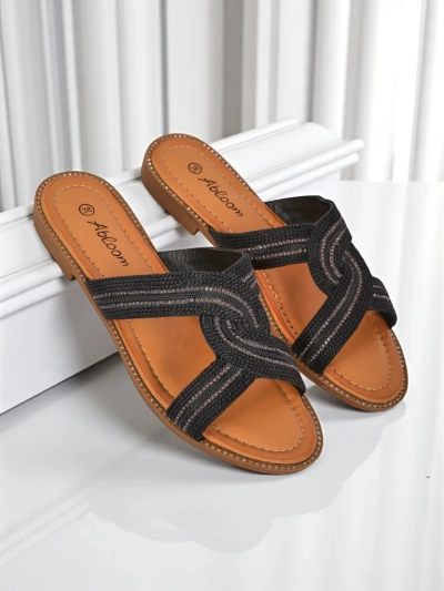 Royalfashion Women's Woven Breeze Flip-Flops