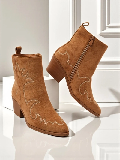 Velvet Ash naiste kauboistiilis poolsaapad – kontsaga