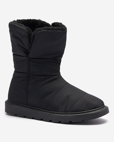 Luna Elegante Winter Ankle Boots in Black