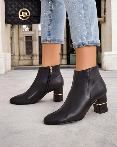 Royalfashion Wimen's wedge heel ankle boots Afennor