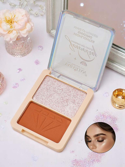 Markeri ja Bronzeri Pressitud Puderpaleti