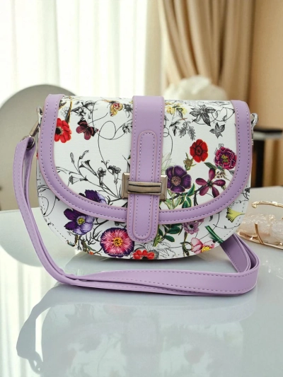Royalfashion Women's Small Floral Faux Leather Handbag Ori Elle