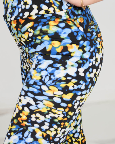 Женские леггинсы 3/4 с узором - Одежда