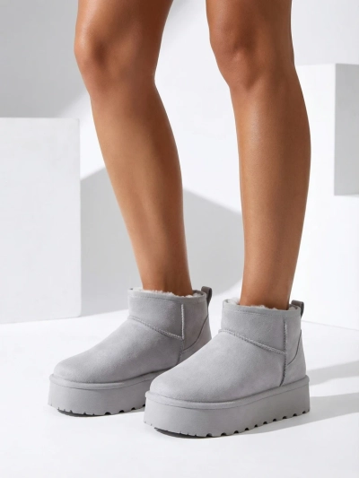 Royalfashion Skurt kvenna snjóbötum a'la Fofio