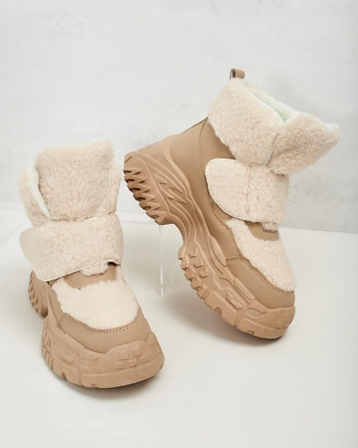 Royalfashion Women's snow boots with sheepskin Segulla