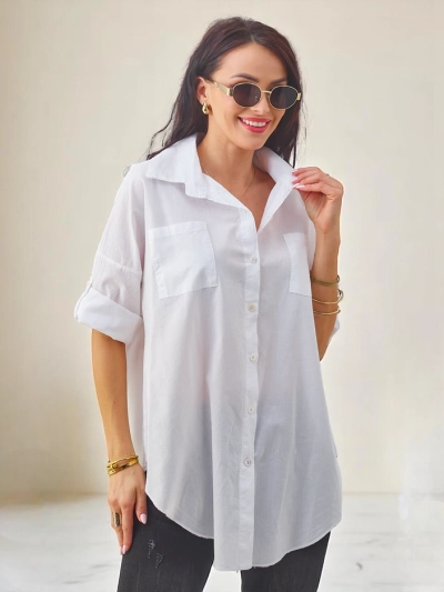Royalfashion Cotton women's shirt with 3/4 sleeves