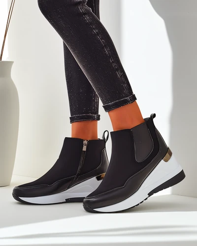 Royalfashion Women's ankle boots on a hidden wedge Zafico