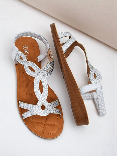 Lola Grace Women's Royal Fashion Sandals with Decorative Straps