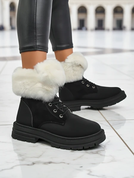 Royalfashion Naiste karvase voodriga pahkluu saapad Nasaha