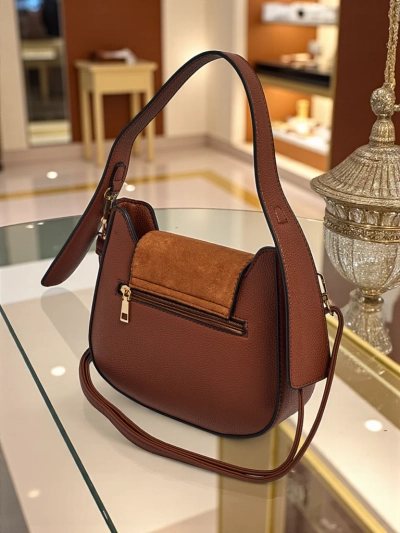 Väike naiste öko-nahast käekott Golden Whisper