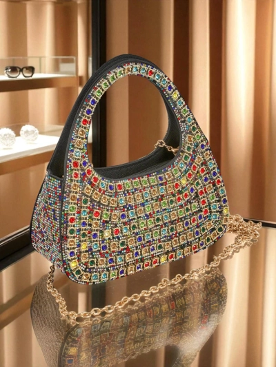 Royalfashion Women's Clutch Bag with Cubic Zirconia Myra Quill