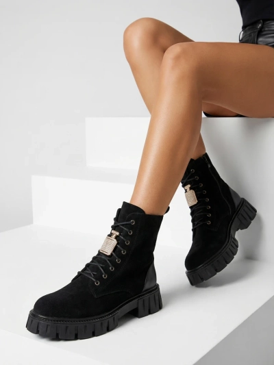 Royalfashion Eco suede women's boots worker Edvines