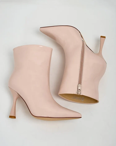 Royalfashion Loori Лакированные женские сапоги на шпильке