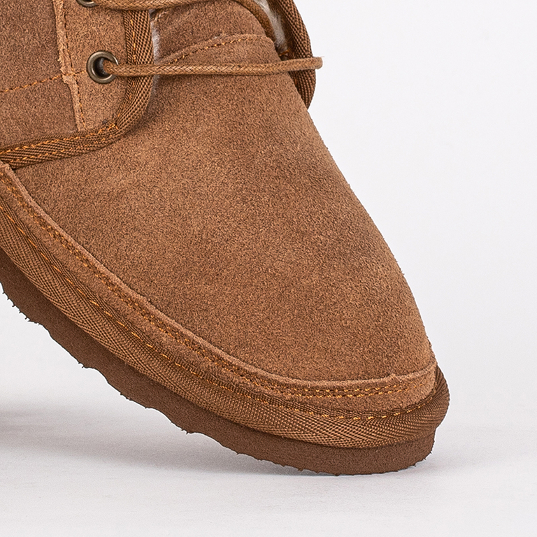 Venus Camel Leather Comfortable Children's Boots for Autumn