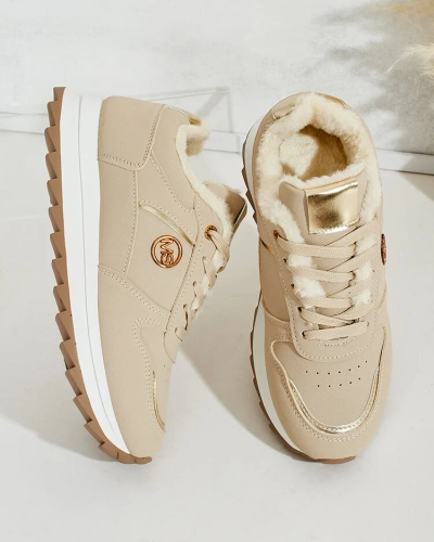 Royalfashion Warmed women's sneakers with fur Boris