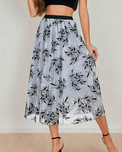 Royalfashion Naiste kahekihiline midi seelik