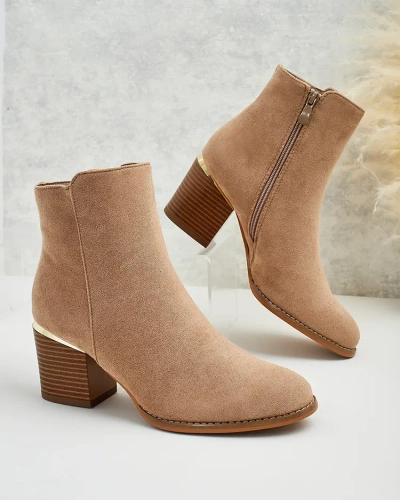Royalfashion Women's low stiletto boots Traestra