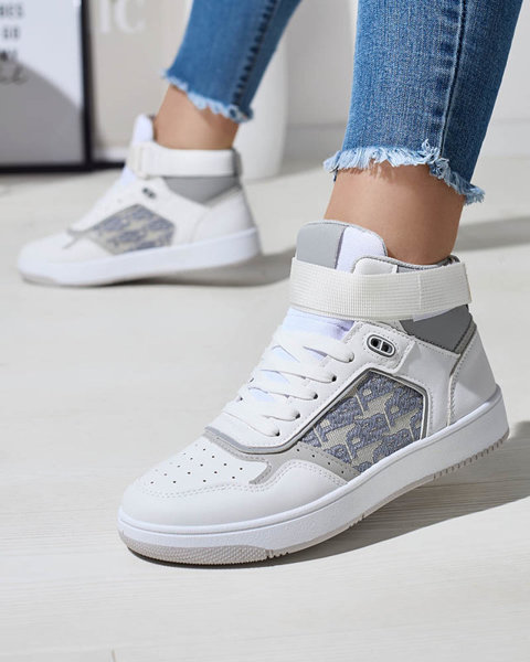 Women's white Xosa high sneakers - Footwear