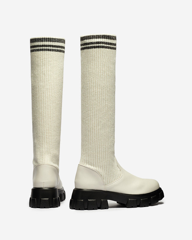 Naiste kõrged öko värvi liibuvad saapad Alerpi- Jalatsid