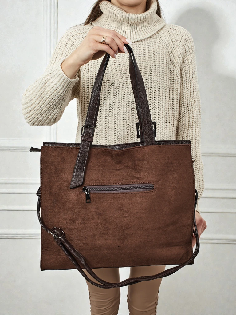 Женская сумка-шоппер из эко-замши Daverna