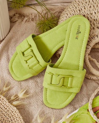 Royalfashion Neoonrohelised solkidega naiste flip-flopid Rydr