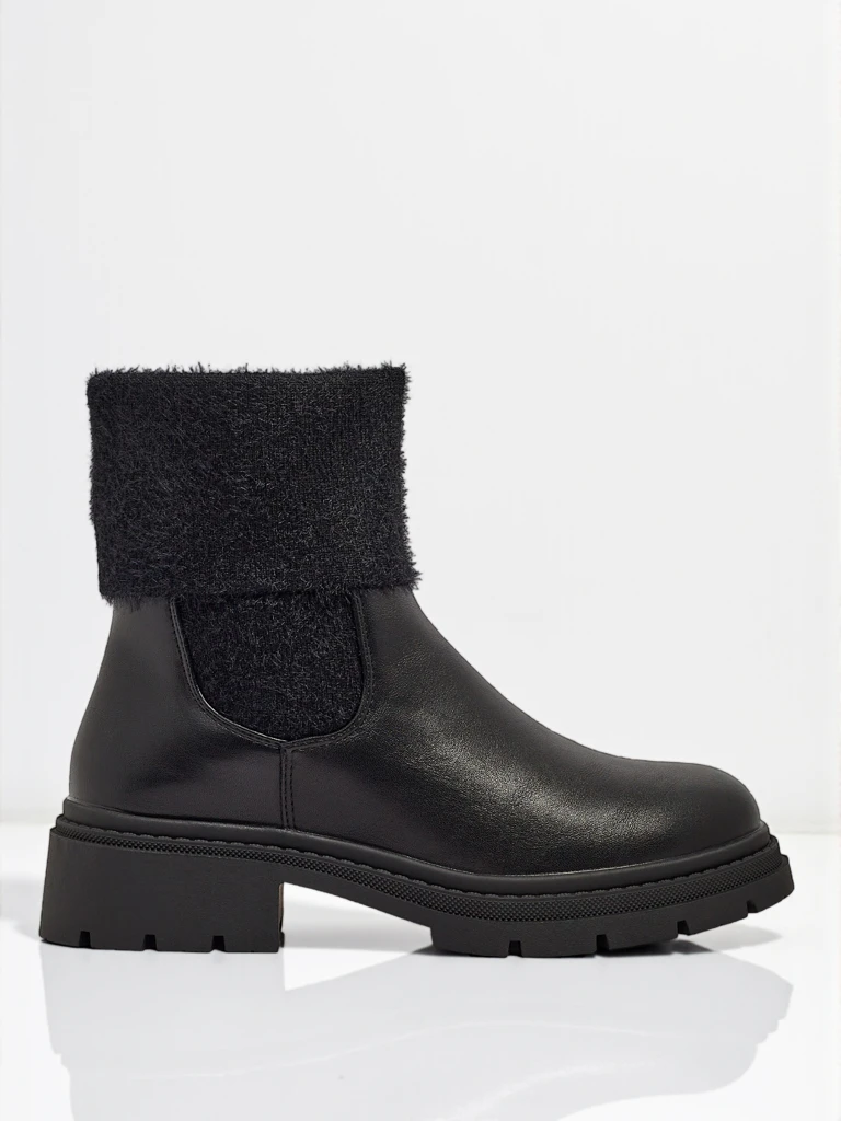 Naiste öko-nahast karvase voodriga saapad Kesy