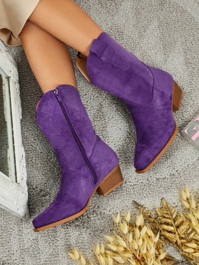 Women's Eco Suede Cowboy Boots SpireHush