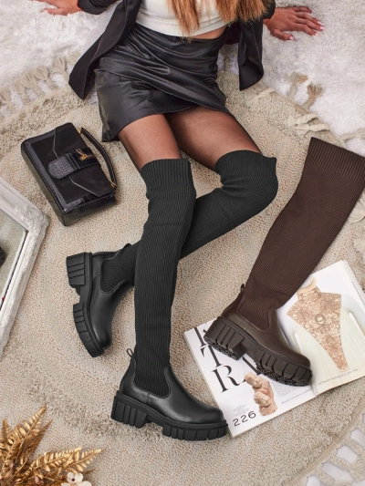 Naiste pealekäidavad saapad Obsidian Rose