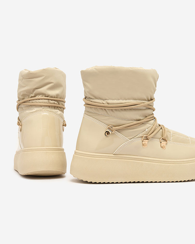 Royalfashion Женские сапоги-скороходы светло-коричневого цвета Dabenda