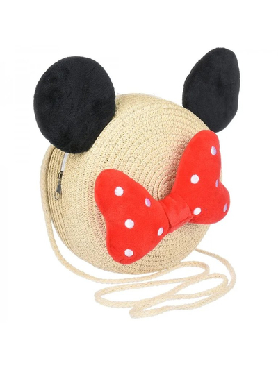 Royalfashion Väikeste laste õlgmaterjalist käekott Minnie Straw