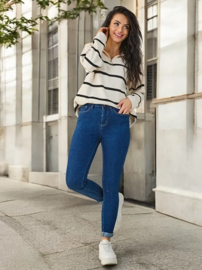 Royalfashion Cotton women's skinny jeans